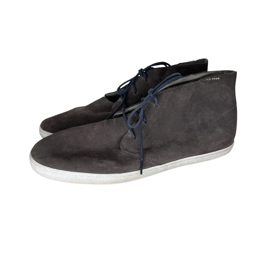 Cole Haan Grand Crosscourt Chukka Brown Suede Mid Top Sneakers C21060 Mens 13M